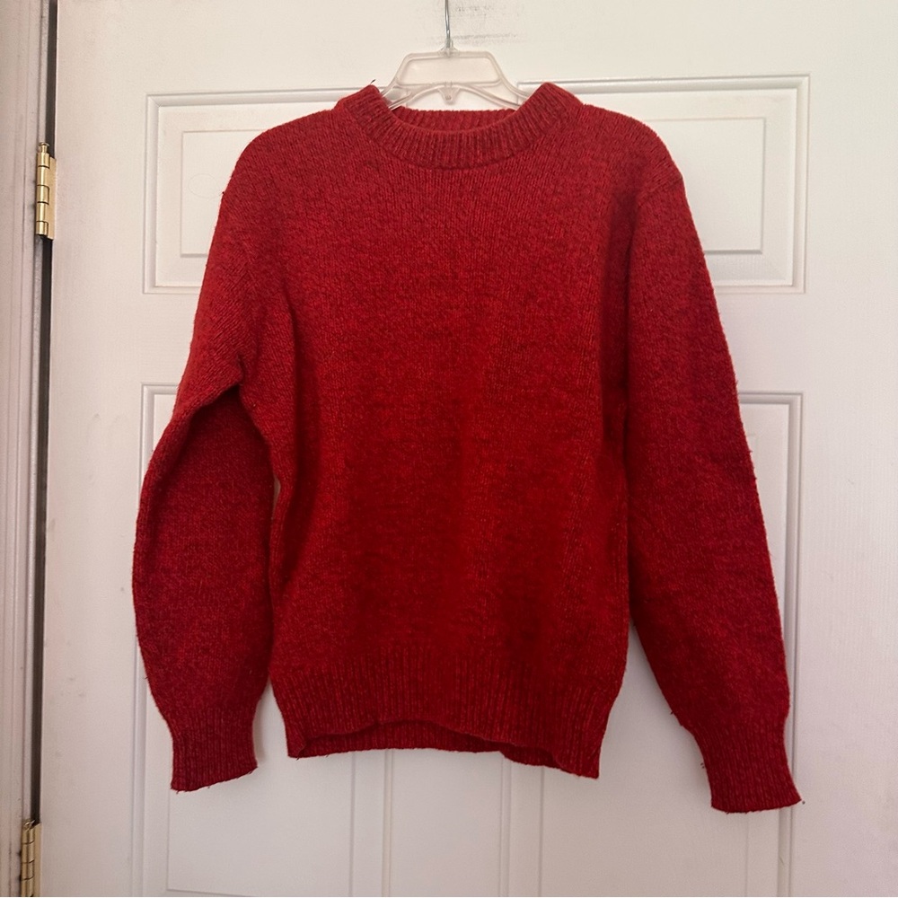 L.L. Bean Red Crewneck Sweater